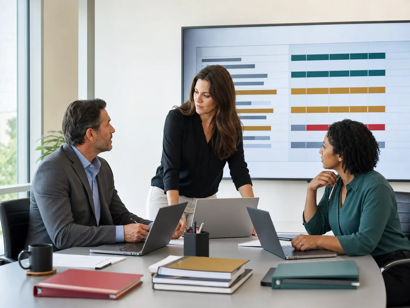 A GovCon proposal team beginning a structured kickoff meeting